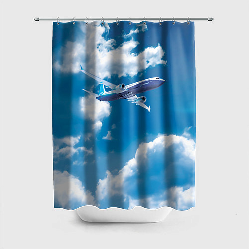 Шторка для ванной Боинг 737 max 9 / 3D-принт – фото 1