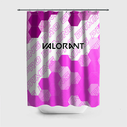 Шторка для ванной Valorant pro gaming: символ сверху / 3D-принт – фото 1