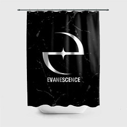 Шторка для душа Evanescence glitch на темном фоне, цвет: 3D-принт