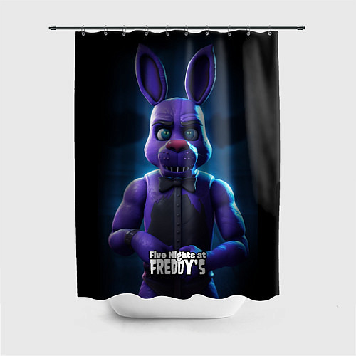 Шторка для ванной Five Nights at Freddys Bonnie / 3D-принт – фото 1