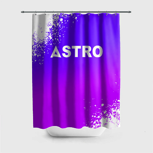 Шторка для ванной Astro neon background / 3D-принт – фото 1