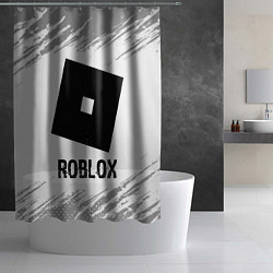 Шторка для душа Roblox glitch на светлом фоне, цвет: 3D-принт — фото 2