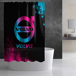 Шторка для душа Volvo - neon gradient, цвет: 3D-принт — фото 2