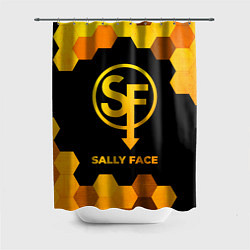Шторка для ванной Sally Face - gold gradient