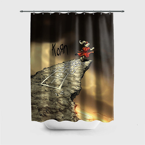 Шторка для ванной Korn обложка альбома Follow the Leader / 3D-принт – фото 1