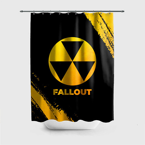 Шторка для ванной Fallout - gold gradient / 3D-принт – фото 1