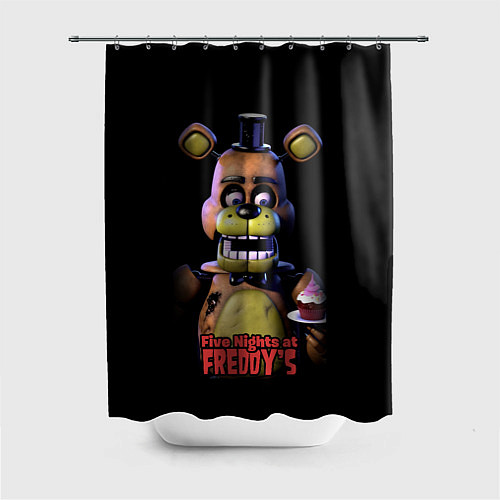 Шторка для ванной Five Nights at Freddy / 3D-принт – фото 1