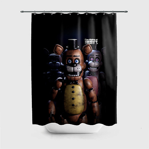 Шторка для ванной Five Nights at Freddys персонажи / 3D-принт – фото 1