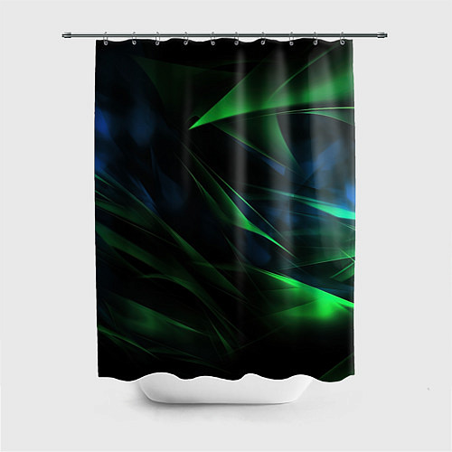 Шторка для ванной Dark green background / 3D-принт – фото 1