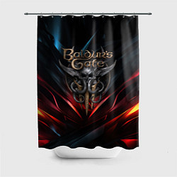Шторка для ванной Baldurs Gate 3 dark logo
