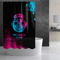 Шторка для душа Tomodachi Game - neon gradient, цвет: 3D-принт — фото 2