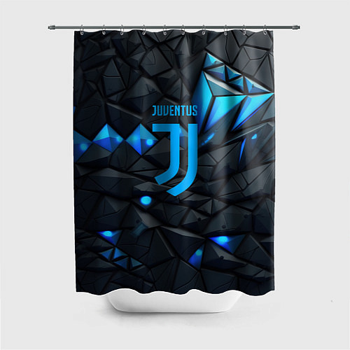 Шторка для ванной Blue logo Juventus / 3D-принт – фото 1