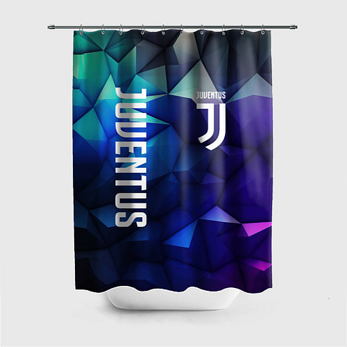 Шторка для ванной Juventus logo blue / 3D-принт – фото 1
