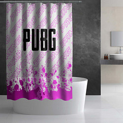 Шторка для душа PUBG pro gaming: символ сверху, цвет: 3D-принт — фото 2