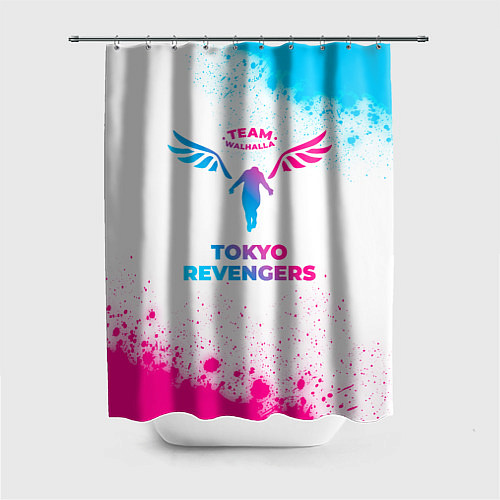 Шторка для ванной Tokyo Revengers neon gradient style / 3D-принт – фото 1