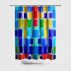 Шторка для ванной Colorful strips - pop art - vogue
