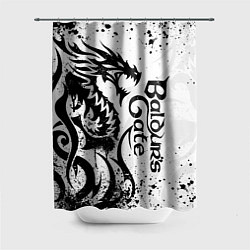 Шторка для ванной Балдурс гейт 3 - дракон