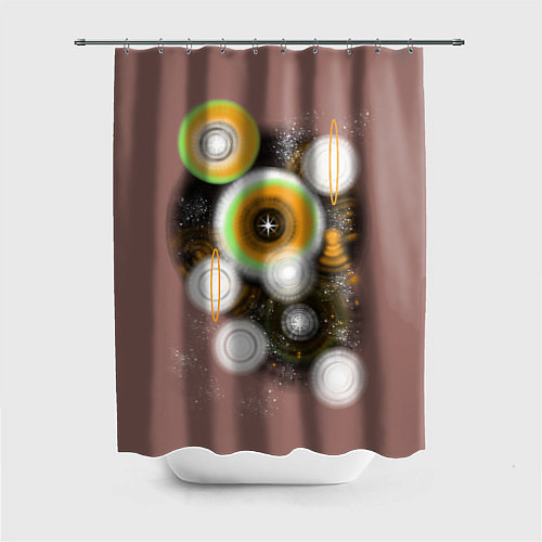 Шторка для ванной Космическая дымка звёзд / 3D-принт – фото 1
