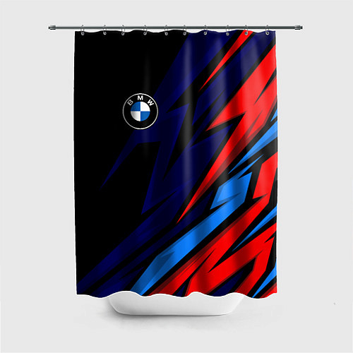 Шторка для ванной BMW - m colors and black / 3D-принт – фото 1