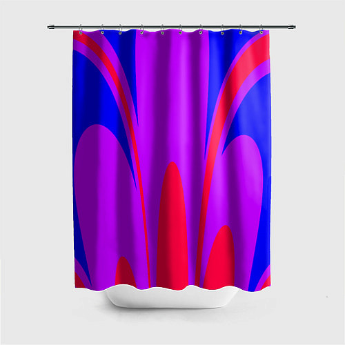 Шторка для ванной Яркий цветной мотив / 3D-принт – фото 1