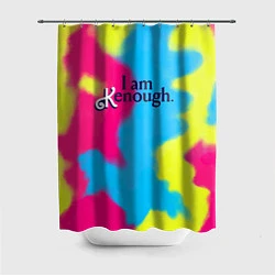 Шторка для душа I Am Kenough Tie-Dye, цвет: 3D-принт