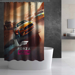 Шторка для душа Forza Horizon race, цвет: 3D-принт — фото 2