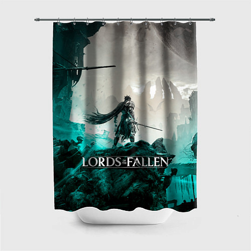 Шторка для ванной Герой Lords of the fallen / 3D-принт – фото 1