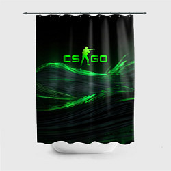 Шторка для ванной CSGO neon green logo