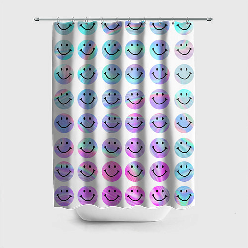 Шторка для ванной Smiley holographic / 3D-принт – фото 1