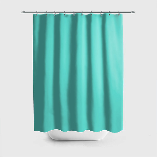 Шторка для ванной Цвет Тиффани / 3D-принт – фото 1