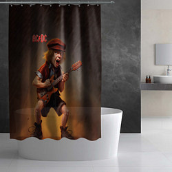 Шторка для душа ACDC art, цвет: 3D-принт — фото 2