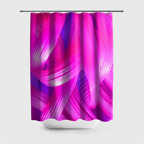 Шторка для ванной Розовые лоскуты / 3D-принт – фото 1