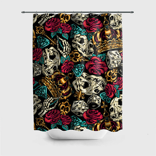 Шторка для ванной A pattern for a hipster / 3D-принт – фото 1