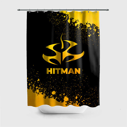 Шторка для ванной Hitman - gold gradient / 3D-принт – фото 1