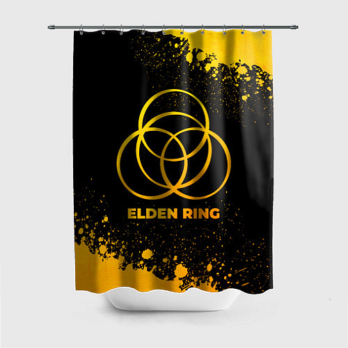Шторка для ванной Elden Ring - gold gradient / 3D-принт – фото 1