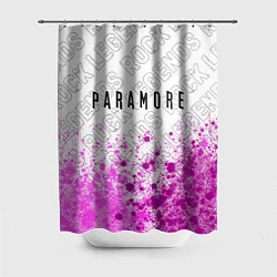 Шторка для душа Paramore rock legends: символ сверху, цвет: 3D-принт