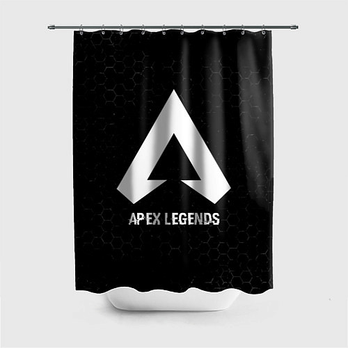 Шторка для ванной Apex Legends glitch на темном фоне / 3D-принт – фото 1