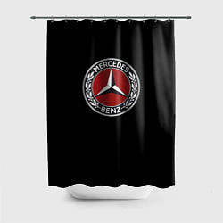 Шторка для душа Mercedes auto sport car, цвет: 3D-принт
