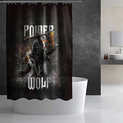 Шторка для душа Powerwolf: werewolf, цвет: 3D-принт — фото 2