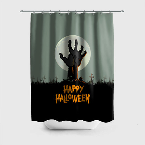 Шторка для ванной Halloween - рука мертвеца / 3D-принт – фото 1
