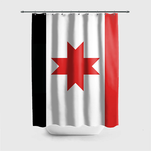 Шторка для ванной Флаг Удмуртии / 3D-принт – фото 1