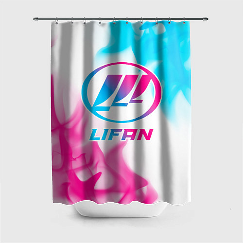 Шторка для ванной Lifan neon gradient style / 3D-принт – фото 1