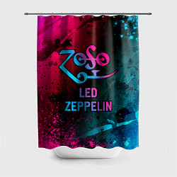 Шторка для ванной Led Zeppelin - neon gradient