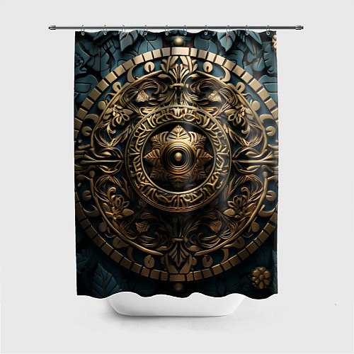 Шторка для ванной Орнамент в кельтском стиле / 3D-принт – фото 1
