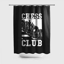Шторка для ванной Шахматный клуб