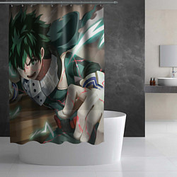 Шторка для душа Моя геройская академия Midoriya Izuku, цвет: 3D-принт — фото 2