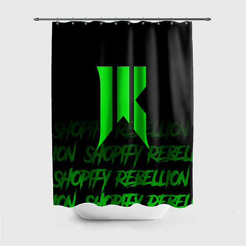 Шторка для ванной Shopify Rebellion / 3D-принт – фото 1