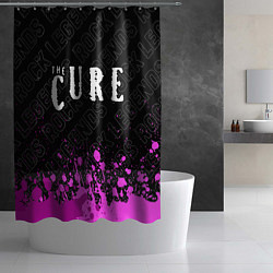 Шторка для душа The Cure rock legends посередине, цвет: 3D-принт — фото 2