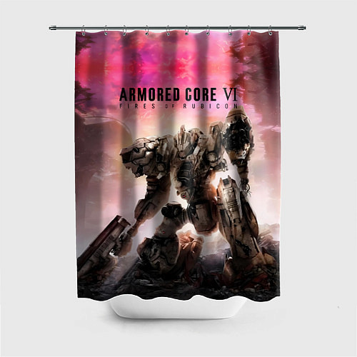 Шторка для ванной Робот armored core / 3D-принт – фото 1