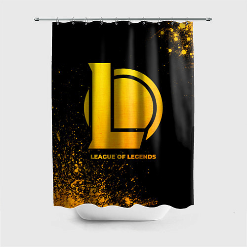 Шторка для ванной League of Legends - gold gradient / 3D-принт – фото 1